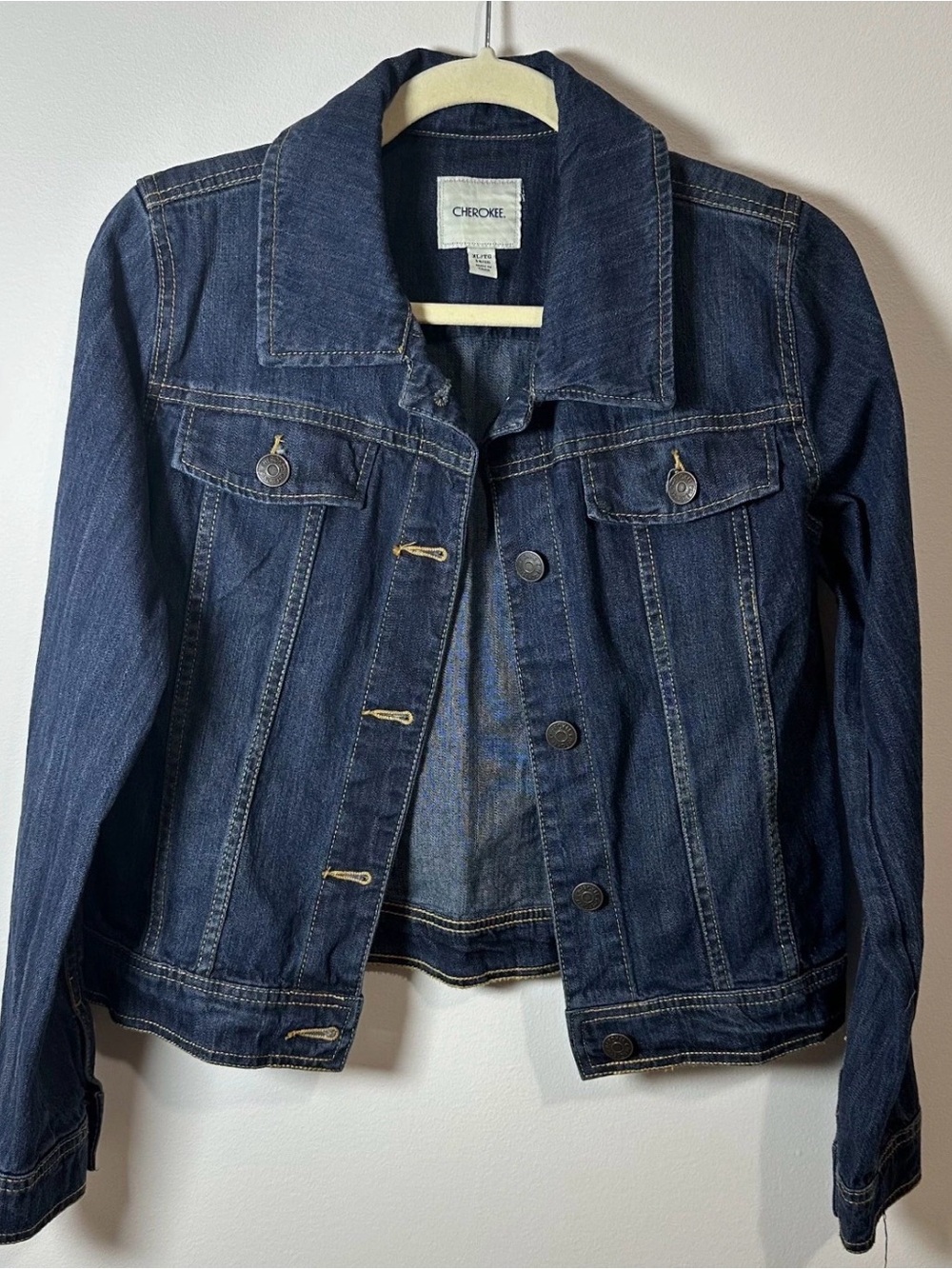 Cherokee Girls’ Denim Jacket – Classic Fit – Size XL/TG 14/16